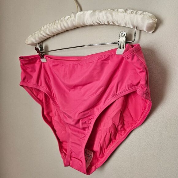 Andie Swim The Bikini Bottom Rou Pink Casual Vacation Beach Pool Style # AB370 - Picture 3 of 11